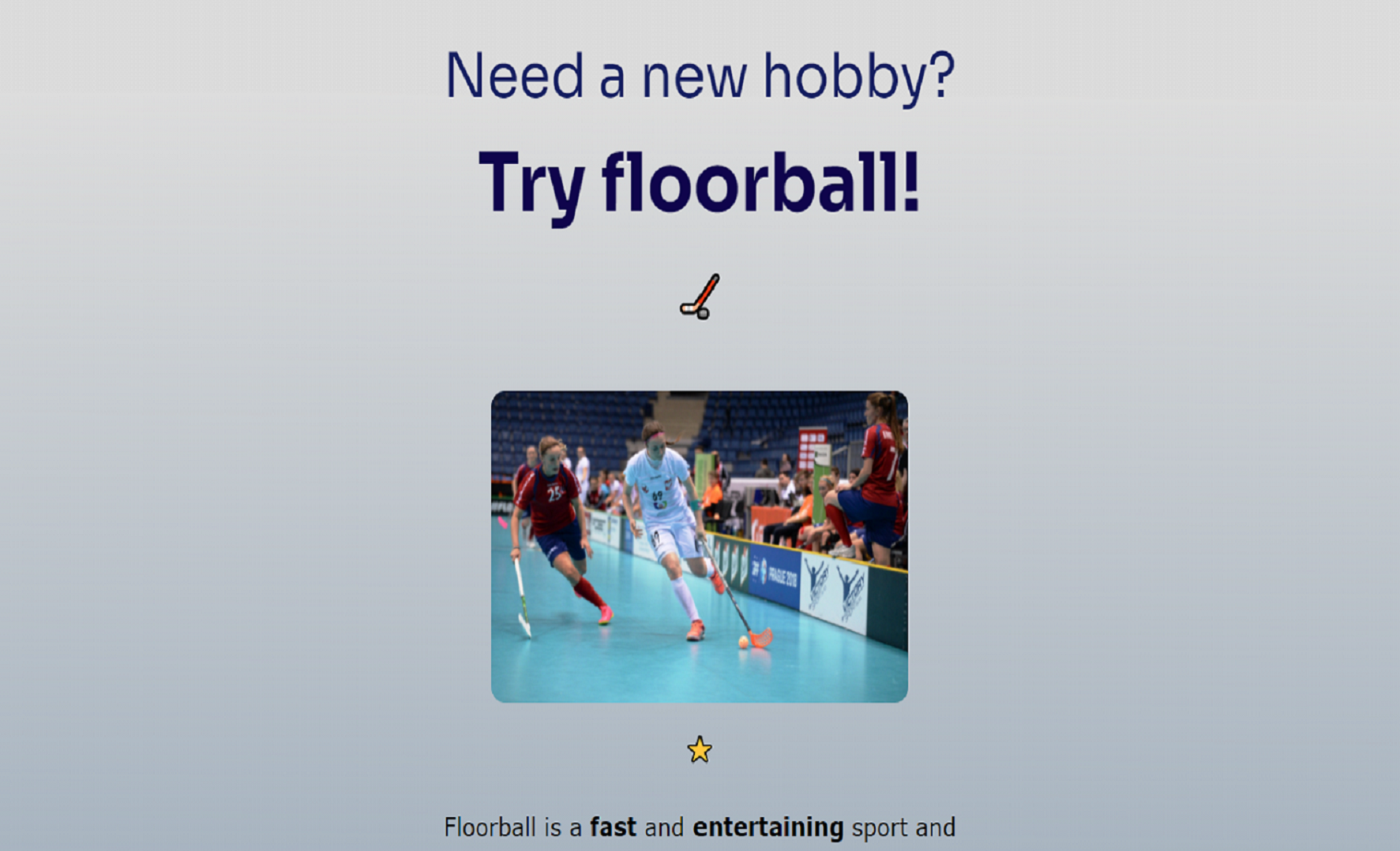 floorball page preview